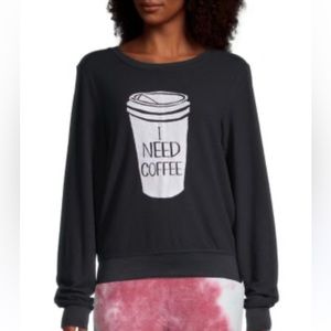 Wildfox graphic lightweight crewneck